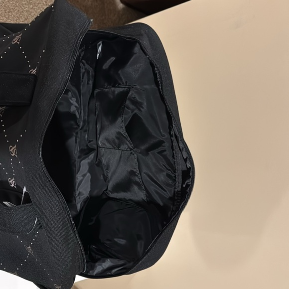 Victoria Secret Med Size Black Tote Bag With Gold Lettering - Picture 4 of 5